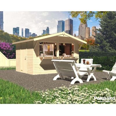 Palmako Stella Garden Bar - Premium Wooden Large Outdoor Bar Palmako Stella Garden Bar - Premium Wooden Large Outdoor Bar