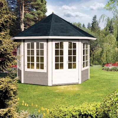 Palmako Veronica 4 9.2m² Octagonal Summer House Log Cabin - 4 Windows Palmako Veronica 4 9.2m² Octagonal Summer House Log Cabin - 4 Windows