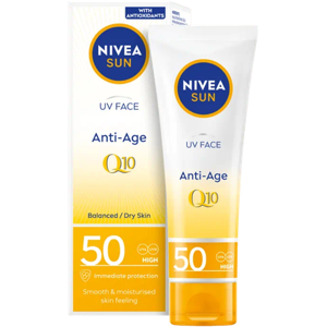 Nivea UV Face Anti-Age Q10 SPF 50 Sunscreen Cream - 50 ml Nivea UV Face Anti-Age Q10 SPF 50 Sunscreen Cream - 50 ml