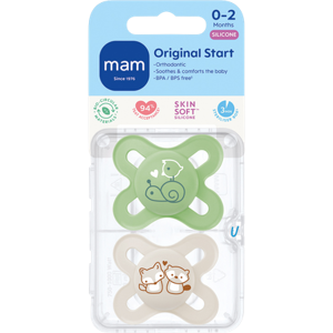 MAM Start - white/green - 2-pack - Pacifier MAM Start - white/green - 2-pack - Pacifier