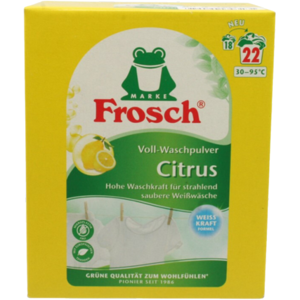 Frosch Lemon Laundry Powder - Detergent for White Cotton Fabrics Frosch Lemon Laundry Powder - Detergent for White Cotton Fabrics