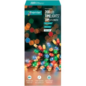 Premier 200 LED Battery Powered Multicolour Light Chain - 20 metres Premier 200 LED Battery Powered Multicolour Light Chain - 20 metres