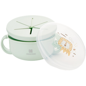 Kikka Boo 2 In 1 Snack Bowl â Savanna Mint Kikka Boo 2 In 1 Snack Bowl â Savanna Mint