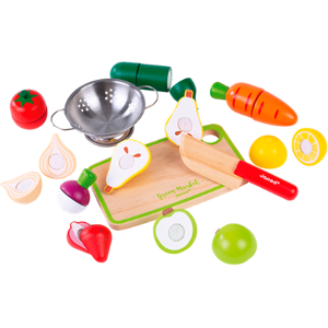 Janod Green Market Fruit & Vegetable Play Set - 12 pieces Janod Green Market Fruit & Vegetable Play Set - 12 pieces
