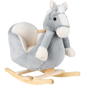 Kikka Boo Grey Horse Plush Rocking Toy with Seat Kikka Boo Grey Horse Plush Rocking Toy with Seat