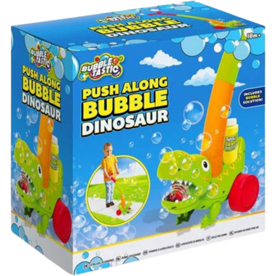 Bubble Tastic Push Along Dinosaur Bubble Walker Bubble Tastic Push Along Dinosaur Bubble Walker