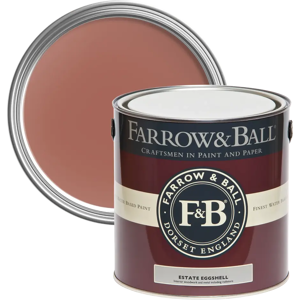 Farrow and Ball Estate Eggshell, Book Room Red No. 50 2.5L Farrow and Ball Estate Eggshell, Book Room Red No. 50 2.5L