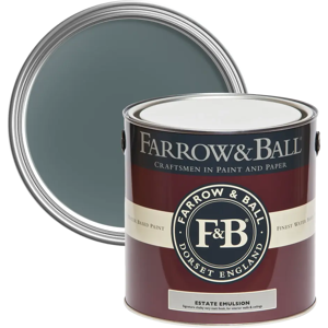 Farrow & Ball Estate Emulsion 2.5L, Inchyra Blue No. 289, Luxurious Chalky Matt Farrow & Ball Estate Emulsion 2.5L, Inchyra Blue No. 289, Luxurious Chalky Matt