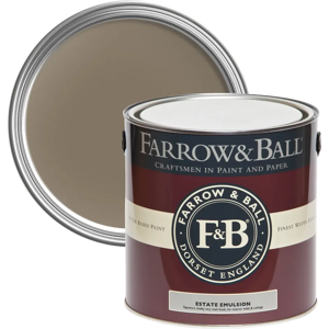 Farrow & Ball Estate Emulsion 2.5L, Broccoli Brown No. 198, Luxurious Chalky Matt Farrow & Ball Estate Emulsion 2.5L, Broccoli Brown No. 198, Luxurious Chalky Matt