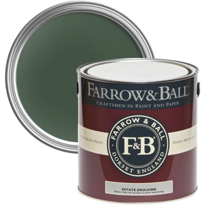 Farrow & Ball Estate Emulsion 2.5L, Duck Green No. W55, Luxurious Chalky Matt Farrow & Ball Estate Emulsion 2.5L, Duck Green No. W55, Luxurious Chalky Matt