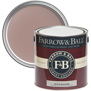 Farrow & Ball Estate Emulsion 2.5L, Sulking Room Pink No. 295, Luxurious Chalky Matt Farrow & Ball Estate Emulsion 2.5L, Sulking Room Pink No. 295, Luxurious Chalky Matt