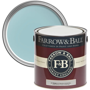 Farrow & Ball Exterior Eggshell, Blue Ground No. 210, Exterior Eggshell Paint with 6 Year Protection Farrow & Ball Exterior Eggshell, Blue Ground No. 210, Exterior Eggshell Paint with 6 Year Protection