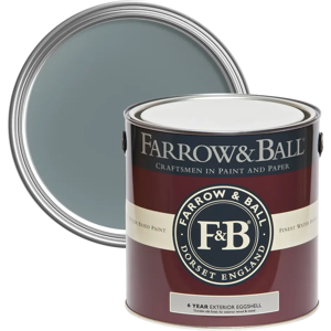 Farrow & Ball Exterior Eggshell, De Nimes No. 299, Exterior Eggshell Paint with 6 Year Protection Farrow & Ball Exterior Eggshell, De Nimes No. 299, Exterior Eggshell Paint with 6 Year Protection