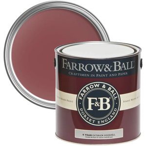Farrow & Ball Exterior Eggshell, Eating Room Red No. 43, Exterior Eggshell Paint with 6 Year Protection Farrow & Ball Exterior Eggshell, Eating Room Red No. 43, Exterior Eggshell Paint with 6 Year Protection