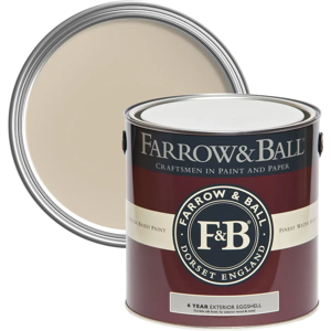 Farrow & Ball Exterior Eggshell, Oxford Stone No. 264, Exterior Eggshell Paint with 6 Year Protection Farrow & Ball Exterior Eggshell, Oxford Stone No. 264, Exterior Eggshell Paint with 6 Year Protection