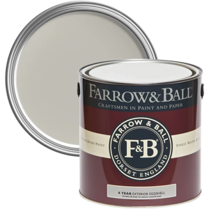 Farrow & Ball Exterior Eggshell, Purbeck Stone No. 275, Exterior Eggshell Paint with 6 Year Protection Farrow & Ball Exterior Eggshell, Purbeck Stone No. 275, Exterior Eggshell Paint with 6 Year Protection