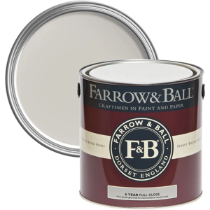 Farrow & Ball Full Gloss, Cornforth White No. 228, Wood and Metalwork Paint Farrow & Ball Full Gloss, Cornforth White No. 228, Wood and Metalwork Paint
