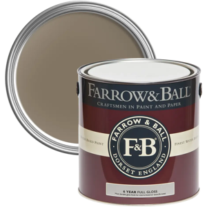 Farrow & Ball Full Gloss, Broccoli Brown No. 198, Wood and Metalwork Paint Farrow & Ball Full Gloss, Broccoli Brown No. 198, Wood and Metalwork Paint