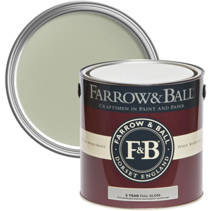 Farrow & Ball Full Gloss 2.5L, Vert de Terre No. 234, Wood and Metalwork Paint Farrow & Ball Full Gloss 2.5L, Vert de Terre No. 234, Wood and Metalwork Paint
