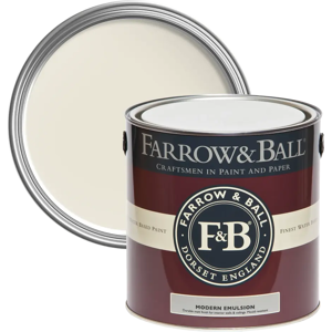 Farrow & Ball Modern Emulsion, Farrow's White No. 9812, Durable Washable Paint Farrow & Ball Modern Emulsion, Farrow's White No. 9812, Durable Washable Paint
