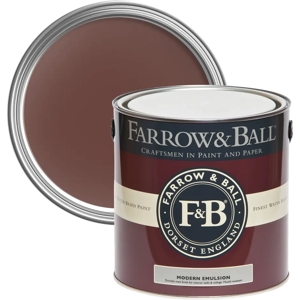 Farrow & Ball Modern Emulsion, Deep Reddish Brown No. W101, Durable Washable Paint Farrow & Ball Modern Emulsion, Deep Reddish Brown No. W101, Durable Washable Paint