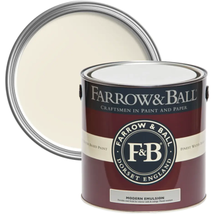 Farrow & Ball Modern Emulsion, Snow White No. W1, Durable Washable Paint Farrow & Ball Modern Emulsion, Snow White No. W1, Durable Washable Paint