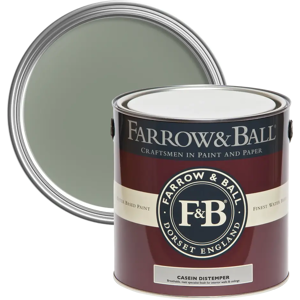 Farrow & Ball Casein Distemper 5L, Card Room Green No. 79, Casein Distemper Paint Farrow & Ball Casein Distemper 5L, Card Room Green No. 79, Casein Distemper Paint