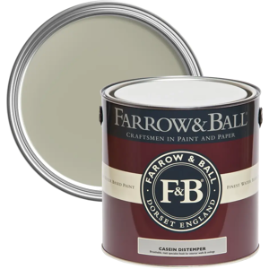 Farrow & Ball Casein Distemper 5L, French Gray No. 18, Casein Distemper Paint Farrow & Ball Casein Distemper 5L, French Gray No. 18, Casein Distemper Paint
