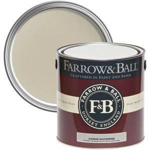 Farrow & Ball Casein Distemper 5L, Old White No. 4, Casein Distemper Paint Farrow & Ball Casein Distemper 5L, Old White No. 4, Casein Distemper Paint
