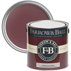 Farrow & Ball Casein Distemper 5L, Preference Red No. 297, Casein Distemper Paint Farrow & Ball Casein Distemper 5L, Preference Red No. 297, Casein Distemper Paint