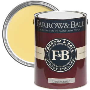 Farrow & Ball Exterior Masonry, Sherbert Lemon No. 9914, Exterior Masonry Paint Farrow & Ball Exterior Masonry, Sherbert Lemon No. 9914, Exterior Masonry Paint