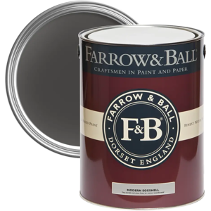 Farrow & Ball Modern Eggshell 5L, Grate Black No. 9920, Modern Eggshell Paint Farrow & Ball Modern Eggshell 5L, Grate Black No. 9920, Modern Eggshell Paint