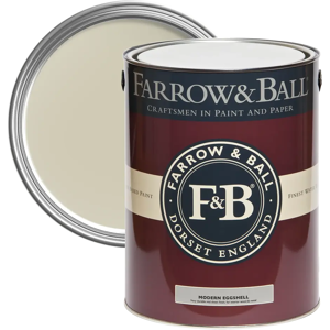 Farrow & Ball Modern Eggshell 5L, Skimmed milk White No. W7, Modern Eggshell Paint Farrow & Ball Modern Eggshell 5L, Skimmed milk White No. W7, Modern Eggshell Paint
