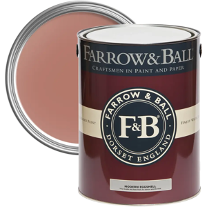 Farrow & Ball Modern Eggshell 5L, Porphyry Pink No. 49, Modern Eggshell Paint Farrow & Ball Modern Eggshell 5L, Porphyry Pink No. 49, Modern Eggshell Paint