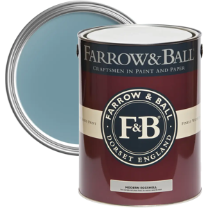 Farrow & Ball Modern Eggshell 5L, Stone Blue No. 86, Modern Eggshell Paint Farrow & Ball Modern Eggshell 5L, Stone Blue No. 86, Modern Eggshell Paint