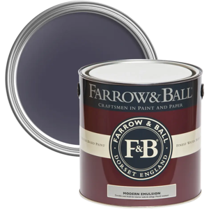 Farrow & Ball Modern Emulsion 5L, Bible Black No. 225, Durable Washable Paint Farrow & Ball Modern Emulsion 5L, Bible Black No. 225, Durable Washable Paint