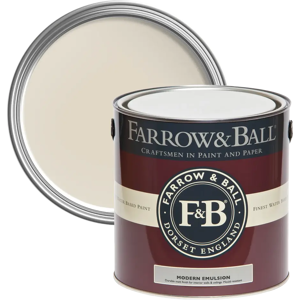 Farrow & Ball Modern Emulsion 5L, Blanc De Treillage No. G1, Durable Washable Paint Farrow & Ball Modern Emulsion 5L, Blanc De Treillage No. G1, Durable Washable Paint