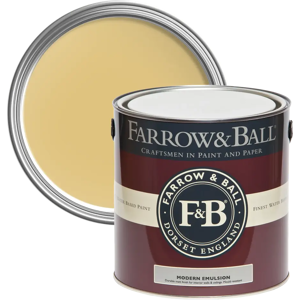 Farrow & Ball Modern Emulsion 5L, Ciara Yellow No. 73, Durable Washable Paint Farrow & Ball Modern Emulsion 5L, Ciara Yellow No. 73, Durable Washable Paint