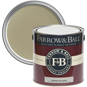 Farrow & Ball Modern Emulsion 5L, Green Stone No. 12, Durable Washable Paint Farrow & Ball Modern Emulsion 5L, Green Stone No. 12, Durable Washable Paint