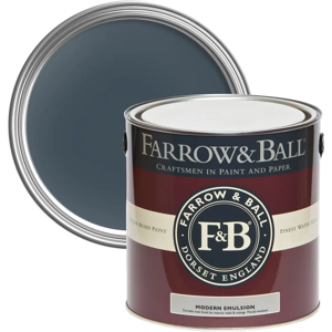 Farrow & Ball Modern Emulsion 5L, Hague Blue No. 30, Durable Washable Paint Farrow & Ball Modern Emulsion 5L, Hague Blue No. 30, Durable Washable Paint