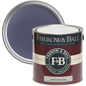 Farrow & Ball Modern Emulsion 5L, Imperial Purple No. W40, Durable Washable Paint Farrow & Ball Modern Emulsion 5L, Imperial Purple No. W40, Durable Washable Paint