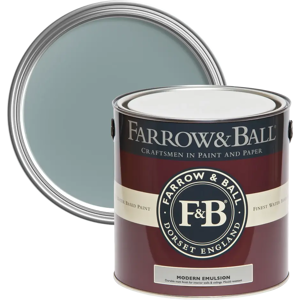 Farrow & Ball Modern Emulsion 5L, Oval Room Blue No. 85, Durable Washable Paint Farrow & Ball Modern Emulsion 5L, Oval Room Blue No. 85, Durable Washable Paint
