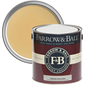 Farrow & Ball Modern Emulsion 5L, Print Room Yellow No. 69, Durable Washable Paint Farrow & Ball Modern Emulsion 5L, Print Room Yellow No. 69, Durable Washable Paint