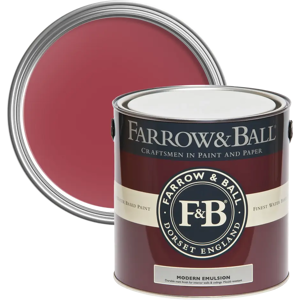 Farrow & Ball Modern Emulsion 5L, Rectory Red No. 217, Durable Washable Paint Farrow & Ball Modern Emulsion 5L, Rectory Red No. 217, Durable Washable Paint
