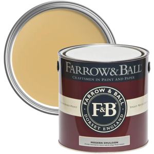 Farrow & Ball Modern Emulsion 5L, Sudbury Yellow No. 51, Durable Washable Paint Farrow & Ball Modern Emulsion 5L, Sudbury Yellow No. 51, Durable Washable Paint