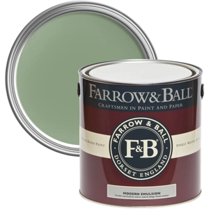Farrow & Ball Modern Emulsion 5L, Suffield Green No. 77, Durable Washable Paint Farrow & Ball Modern Emulsion 5L, Suffield Green No. 77, Durable Washable Paint