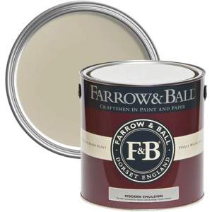 Farrow & Ball Modern Emulsion 5L, Wall White No. 58, Durable Washable Paint Farrow & Ball Modern Emulsion 5L, Wall White No. 58, Durable Washable Paint