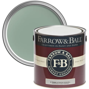 Farrow & Ball Exterior Eggshell 750ml, Chappell Green No. 83, Exterior Eggshell Paint with 6 Year Protection Farrow & Ball Exterior Eggshell 750ml, Chappell Green No. 83, Exterior Eggshell Paint with 6 Year Protection