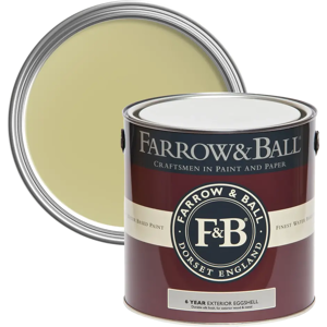Farrow & Ball Exterior Eggshell 750ml, Churlish Green No. 251, Exterior Eggshell Paint with 6 Year Protection Farrow & Ball Exterior Eggshell 750ml, Churlish Green No. 251, Exterior Eggshell Paint with 6 Year Protection