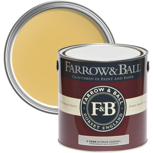 Farrow & Ball Exterior Eggshell 750ml, Corngold No. 9915, Exterior Eggshell Paint with 6 Year Protection Farrow & Ball Exterior Eggshell 750ml, Corngold No. 9915, Exterior Eggshell Paint with 6 Year Protection